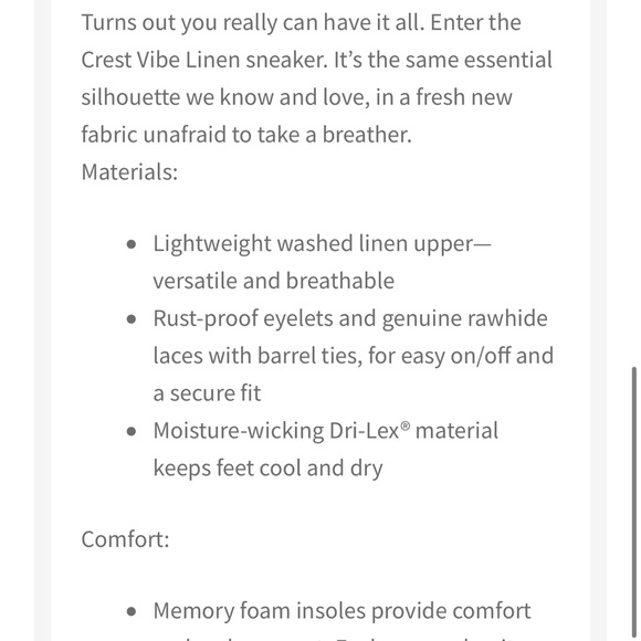 Sperry Crest Vibe Washed Linen Boat Shoe - Picture 10 of 14